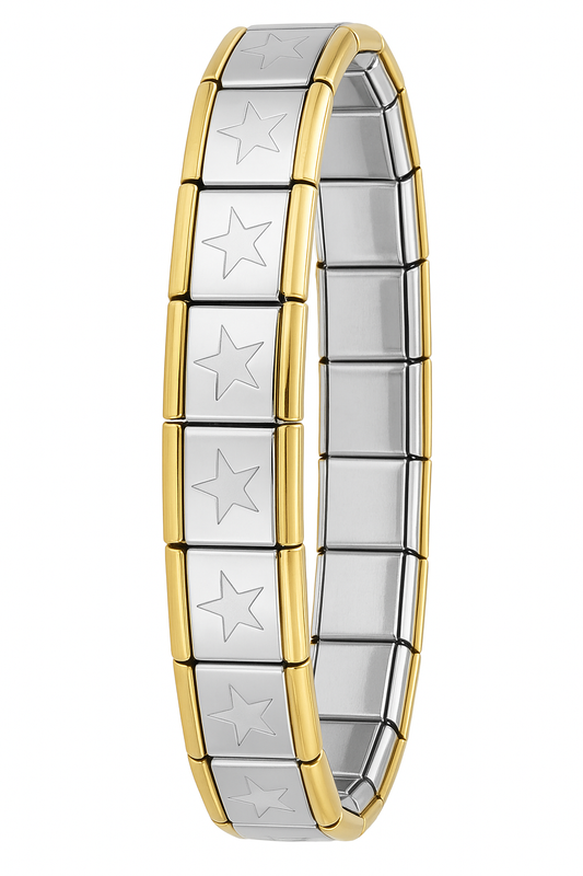 Zweifarbiges Sternen Armband