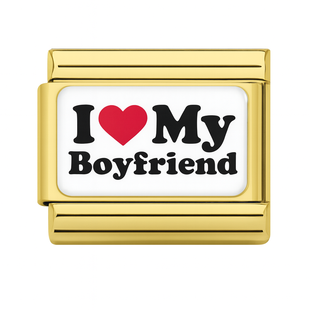 „I Love My Boyfriend“-Charm